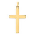 thumbnail image 2 of Auriga Fine Jewelry 14K Yellow Gold Hollow Cross Pendant for Women (L - 36mm, W - 19mm), 2 of 6