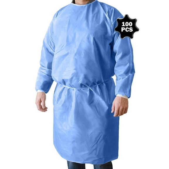 PrimaCare IG-1702CS Disposable Isolation Gowns – Pack of 100