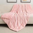 thumbnail image 2 of Manta pesada Wemore Sherpa de forro polar para adultos, 6,8 kg, 150 x 200 cm, 2 of 8