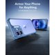 thumbnail image 2 of Funda de teléfono ESR Air Armor Series para iPhone 16, azul transparente, 2 of 7