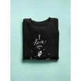 thumbnail image 3 of Love You To The Moon And Back.  Sweatshirt Women -Image by Shutterstock, Female Small, 3 of 4