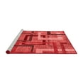 thumbnail image 2 of Ahgly Company Machine Washable Indoor Round Oriental Red Modern Area Rugs, 8' Round, 2 of 4