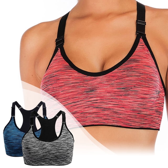 WILLBEST Brasieres Sujetadores Deportivos Para Mujer, De Alto Impacto, Para Yoga, Running, Sin Costuras, Para Gimnasio, Camiseta Sin Mangas, Chaleco De Fitness, Paquete De 2