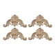 thumbnail image 2 of 4x4x Apliques Y Incrustaciones De Madera, Calcomanías Talladas, Calcomanías De Esquina Para Armario Con Espejo, 5cm X 5cm X 0,8 Cm, 2 of 8