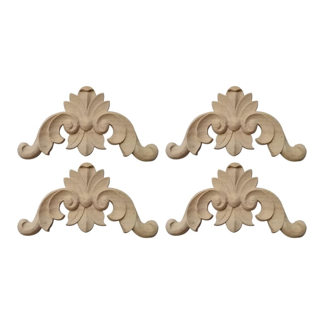Apliques decorativos de madera Macarena 5cmx5cmx0.8cm Tallado DIY