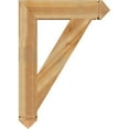 thumbnail image 3 of Ekena Millwork 6"W x 30"D x 42"H Traditional Arts & Crafts Rough Sawn Bracket, Western Red Cedar, 3 of 4