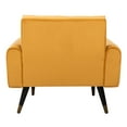 thumbnail image 5 of SAFAVIEH Amaris Mid-Century Modern Tufted Accent Chair, Marigold/Black, 5 of 11