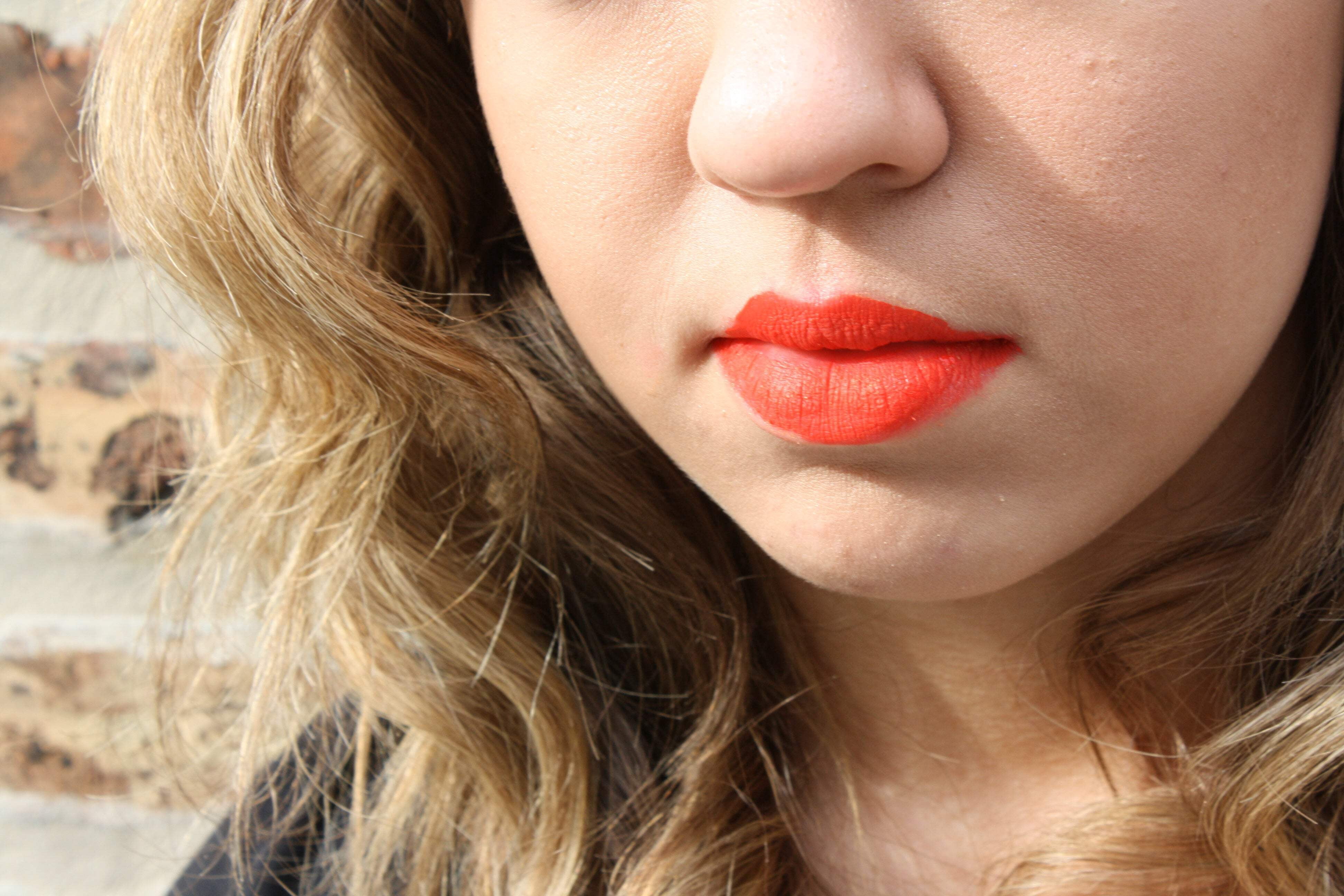 By The Clique "On Fire" Long Lasting Red Orange Matte Lip Kit | Liquid Lipstick and Lip Liner Set | Gluten Free and Vegan
