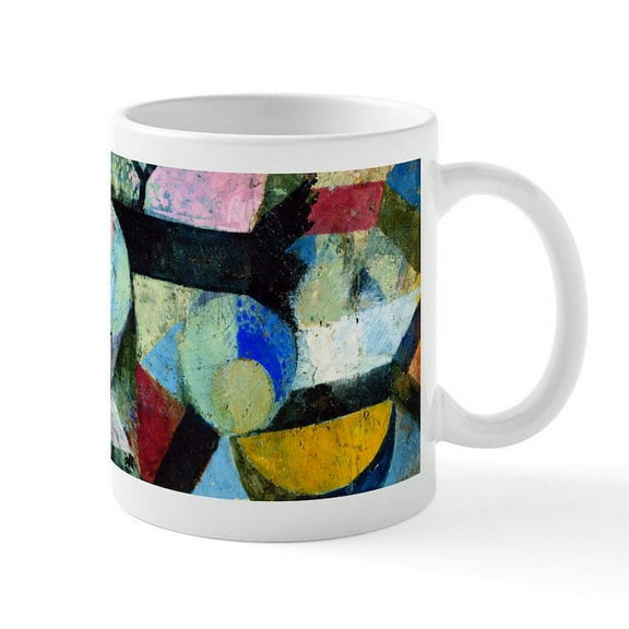 CafePress - Klee Yellow Half Moon Mug - 11 oz Ceramic Mug - Novelty Coffee Tea Cup
