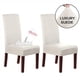 thumbnail image 1 of 2 Piezas Fundas para Sillas Elegantes Fundas para Asientos para Sillas De Comedor, Funda Protectora para Silla De Comedor De Micro Gamuza Suave Y Elástica, Funda Lavable para El Hogar, Hotel,, 1 of 1