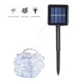 thumbnail image 1 of Luz de cadena de tubo solar de ahorro de energía 12M 100 Cuenta de lámpara 8 funciones Tubo Abanopi Cadena de luz, 1 of 7