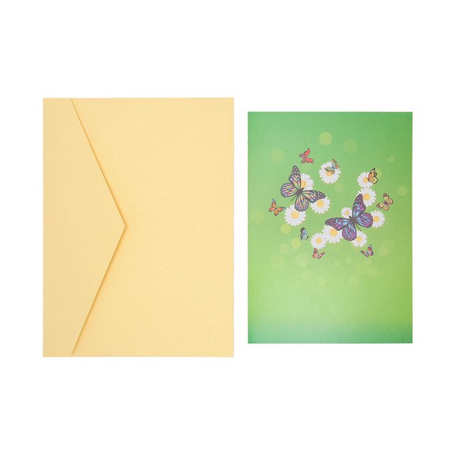 3D Greeting Card Butterflies Hand Crafted Exquisite Engraving 3D Birthday Cards for Family Friend