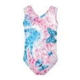 thumbnail image 2 of FOR U DESIGNS Fashion Butterfly Sleeveless Swimwear for 9-10 Years Old Girls Blue Pink Tie Dye One Piece Swimsuit Skin-Friendly Toddler Girl Bathing Suit, 2 of 8
