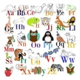 thumbnail image 2 of CafePress - Alphabet Animals - Unique Fabric Shower Curtain 70" x 72", 2 of 3