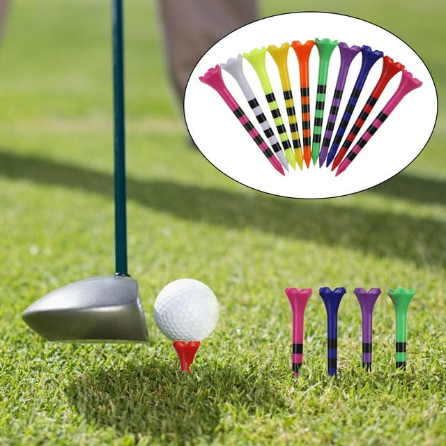 Accesorios de Entrenamiento en Tee de Golf perfecl 10 Piezas Soporte para Pelota de Golf P 83mm