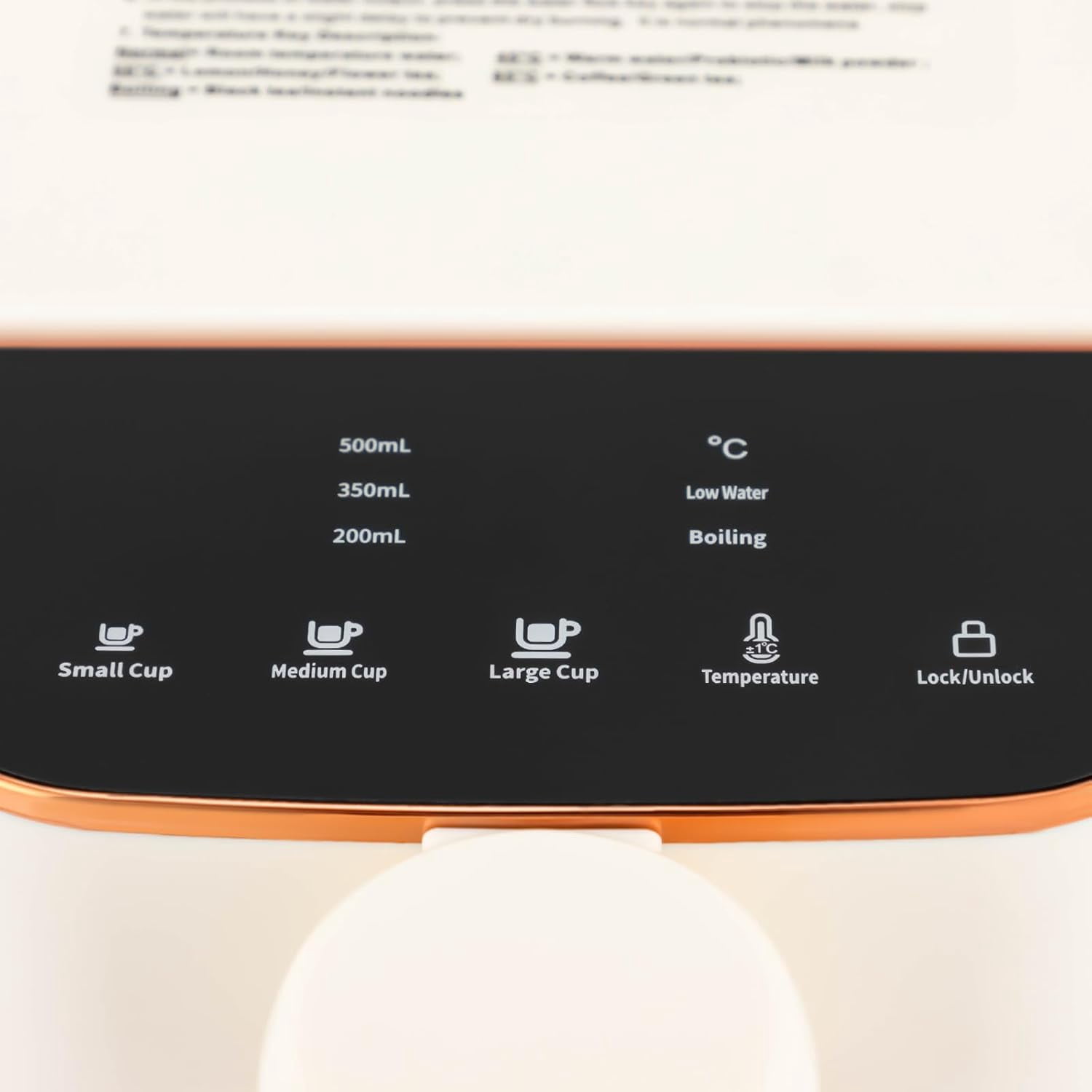 3L Instant 1600W Hot Water Dispenser Desktop Water Dispenser Electric Tea Kettle 110V Adjustable Temperature Quantitative Water Output Water Dispenser