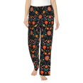 thumbnail image 1 of Fotbe Mexican Flower And Birds Pantalones de Pijama para Mujer, Pantalones de Dormir, Pantalones Pj con Cordón y Bolsillos-X-Large, 1 of 6