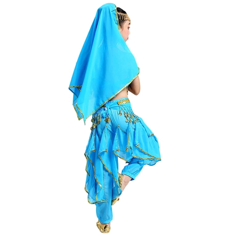 bellys birthday dress Mezzall Child Girls Belly Dance Outfit Sets Kids Dance Ethnic Performance Ethnic Dance Performance Outfit Sets, Dance Performance Outfit Sets Includes one poly Web Collection: Bachelorette Strapless Backless Bras & Color:BLACK MULTI