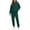 13# Dark Green, variant on Womens 2 Piece Outfits Lounge Hoodie Sweatsuit Sets Plus Size Fall Fashion Clothes Airport Travel Pants Tracksuits Black M