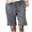 Dark Gray-83, variant on REALiKUN Womens Casual Cotton Elastic Drawstring Summer Beach Bermuda Pocketed Shorts Army Green S