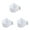 White-3pc, variant on 3 Pcs Universal Pet Food and Water Cups, Feeder Bowls for Parrots Birds Hamsters Guinea Pigs Rabbits Small Pets, Easy-Clean Durable Pet Supplies