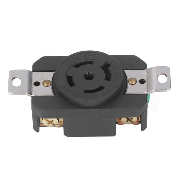 Industrial Locking Receptacle, Easy To Plug Unplug PA66 Flush Mounting Industrial Socket Withstand AC2500V50HZ-60HZ With Brass Contacts For Stoves