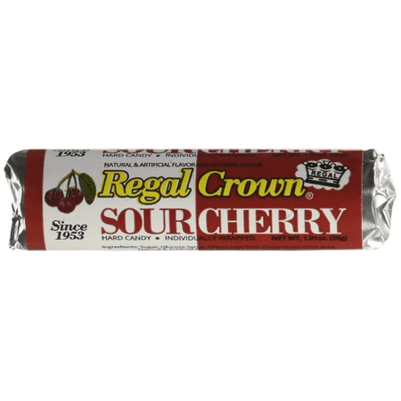 Regal Crown Hard Candy Rolls - Sour Cherry 24 ct by Iconic ...