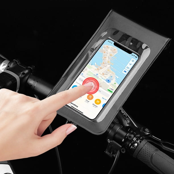 Bolsa de caja de montaje de teléfono impermeable 360 ° Rotación Bicicleta Soporte de teléfonos Soporte de teléfonos móvil