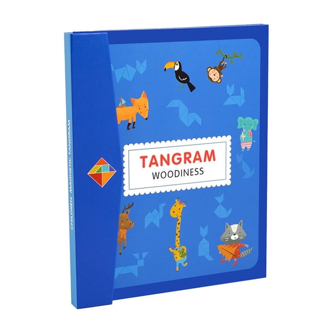 Magnetic Wooden Tangram Block Puzzle Game For Kids Activities