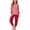 Red, variant on Lovzfmll Loungewear Set for Boys & Girls, Plaid Long Sleeve Top & Joggers, Cozy Sleep Set for Little Girls, 9-10 Years