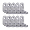 thumbnail image 4 of SagaSave 1/3/5pcs Angle Bracket Hardware Tools Stainless Steel Shelf Support Corner Brace Angle Bracket Silver 20mm×20mm, 4 of 6