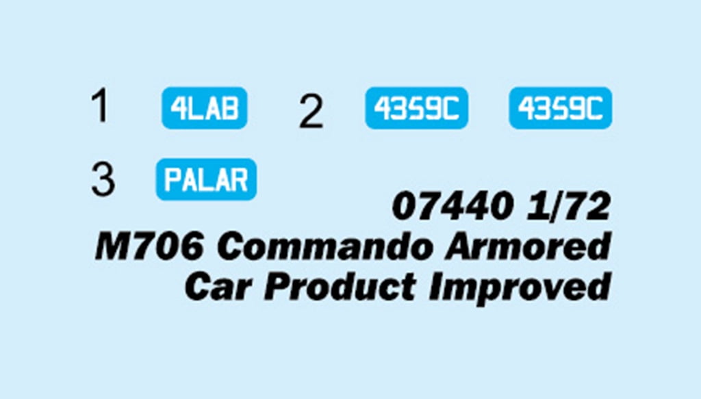 Trumpeter 7440 M706 Commando Armored Car 1/72 Scale Plastic Model Kit