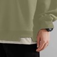 thumbnail image 4 of SYMOID Men Sweatshirt Fall and Winter Pullover Sweatshirt Green Mens Clothes Plain, 4 of 6