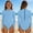 Blue, variant on Purcolt Girls long Sleeve Rash Guard Swimsuits Quick Dry Sun Protection Mock Neck One Piece Beach Swimwear Bathing Suit with Back Zipper for 2-13 Years
