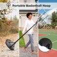 thumbnail image 5 of HooKung Portable Basketball Hoop Height Adjustable Basketball Goal 7.5ft - 9.2ft with 32 Inch Backboard and Wheels for Adults Kids Outdoor, 5 of 8
