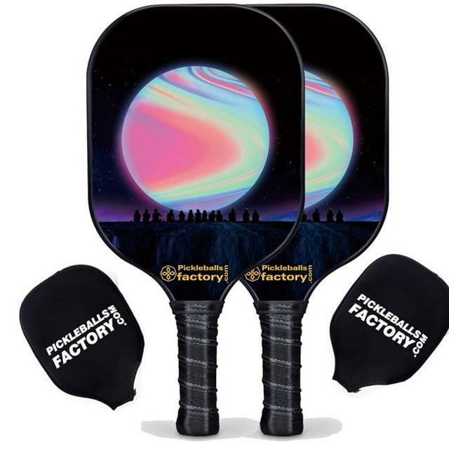 Usine de Pickleball PB00032-5-C Près de chez Moi Ensemble de Pickleball - Balles Roses Meilleures Palettes de Pickleball 2023, Lots de Palettes de Pickleball, Graphite en Fibre de Carbone