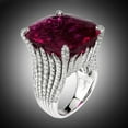 thumbnail image 1 of Fiudx Anillo Elegante, Elegante Joyería de Aleación, Accesorio de Moda de Diseño Único, Ocasión de Compromiso, Colección para Mujer, Nota de Medición Manual, 1 of 7