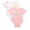 Pink, variant on Barney Baby Boys or Girls Graphic One-Piece Bodysuits, 2-Pack, Sizes 0/3M-24M