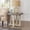 Multi 493, variant on White Round End Table with Storage Shelf for Living Room, Small Space Coffee Table in MDF