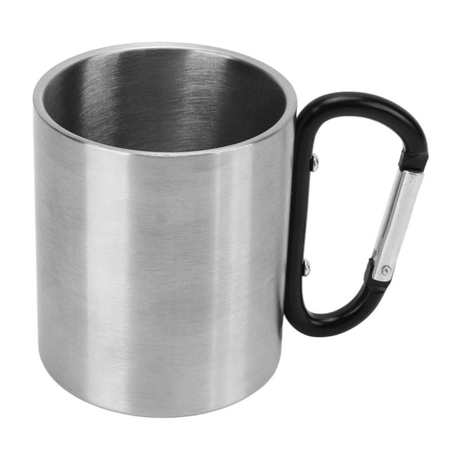 Taza Para Acampar De Acero Inoxidable, Taza Para Acampar A Prueba De Corrosión Y óxido Engrosado De Doble Capa Para Escalar ANGGREK Camping Cup