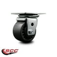 thumbnail image 2 of Low Profile Solid Polyurethane 3 Inch Wheel Top Plate Swivel Caster SCC, 2 of 2