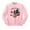 Pink, variant on Merry Catmas Sweatshirt Unisex Large White