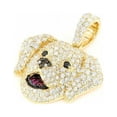thumbnail image 3 of 2CT Round Cut VVS1 Diamond Beautiful Dog Pendant 14k Yellow Gold Finish, 3 of 3