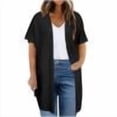 thumbnail image 7 of Posijego Women's Long Cardigans Plus Size Short Sleeve Knit Open Front Casual Summer Tunic Cardigans for Women, 7 of 7