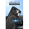 thumbnail image 4 of Xilaimitoo For iPhone 6/7/8Plus Case,with Slide Camera Cover , Full Body Military-Grade Case with Upgrade Magnetic Ring Kickstand for iPhone6/7/8Plus Case -Black, 4 of 8