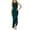 Green, variant on Women Dresses Plus Size Sleeveless Crew Neck Summer Casual Ruffle Hem Maxi Bodycon Party Wedding Guest Dress Green XXL