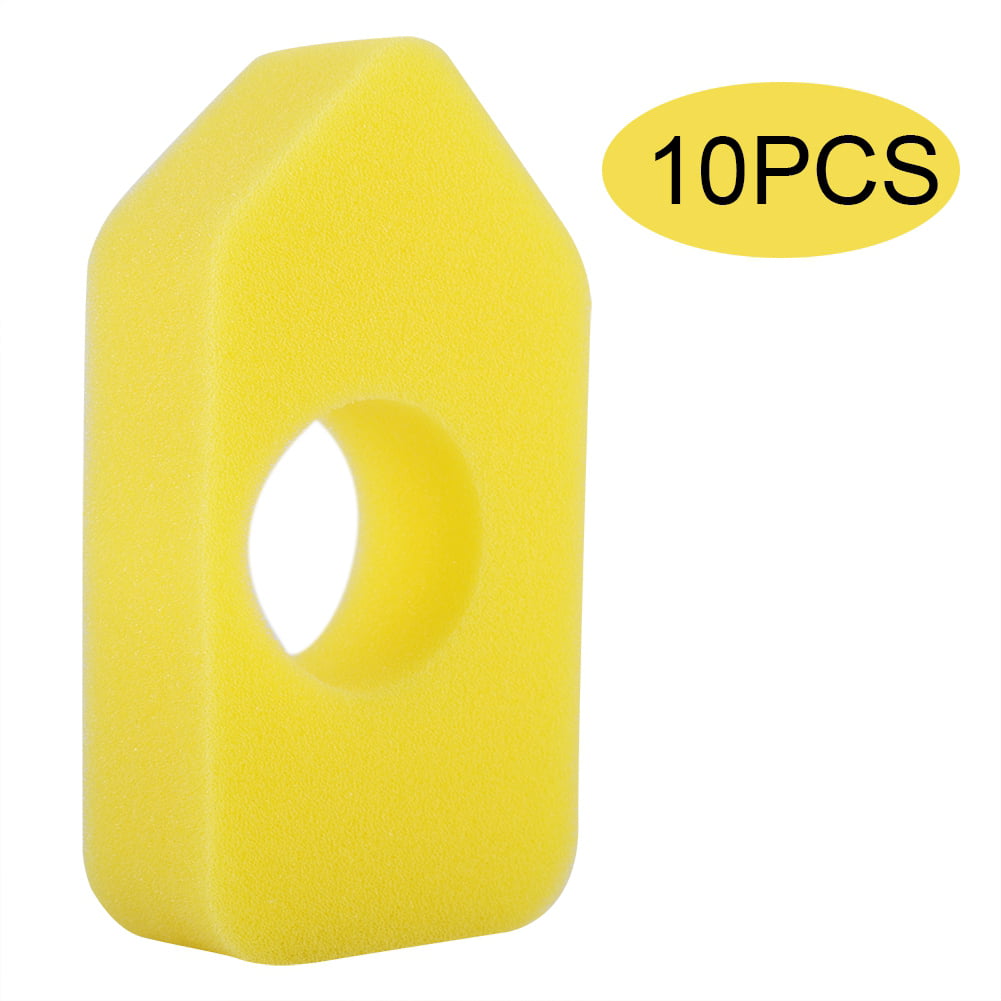 QHALEN 10pcs Air Filter Yellow Foam For Briggs&Stratton 986434 Parts Lawn Mower 