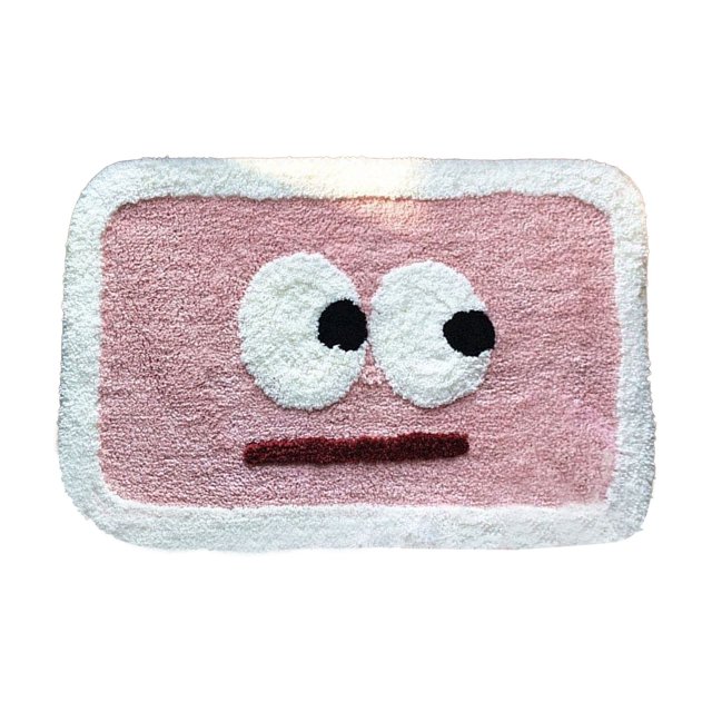 Alfombra de Puerta Interior de Cachemira de IMitación Con Patrón Encantador, Manta Antideslizante de Absción de Agua para Baña, Cocina Con Múltiples Funciones