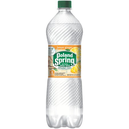 POLAND SPRING Sparkling Lemon Ginger Natural Spring Water 33.8 fl. oz. Bottle - Walmart.com