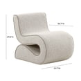 thumbnail image 5 of TOV Furniture Senna Speckled Grey Boucle Accent Chair, 5 of 6